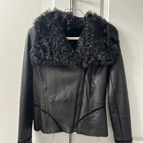 Zac Posen Women's Shearling Jacket - Picture 1 of 8